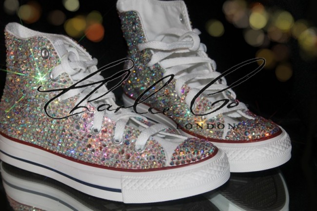 converse crystal shoes