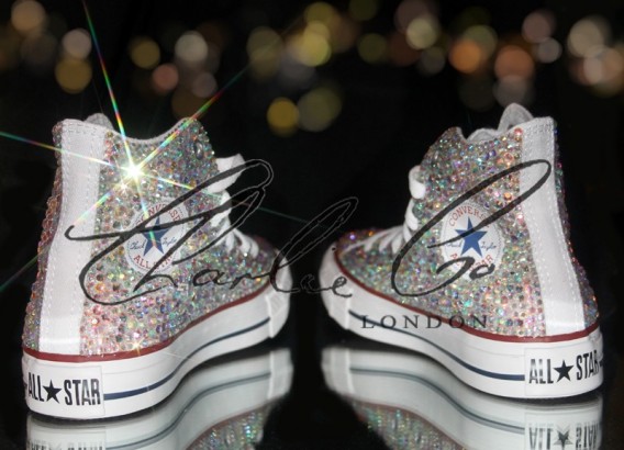 Swarovski  Glass Crystal Converse