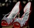 3.5 Peep Toe Red Crystal Mesh Bow Heels