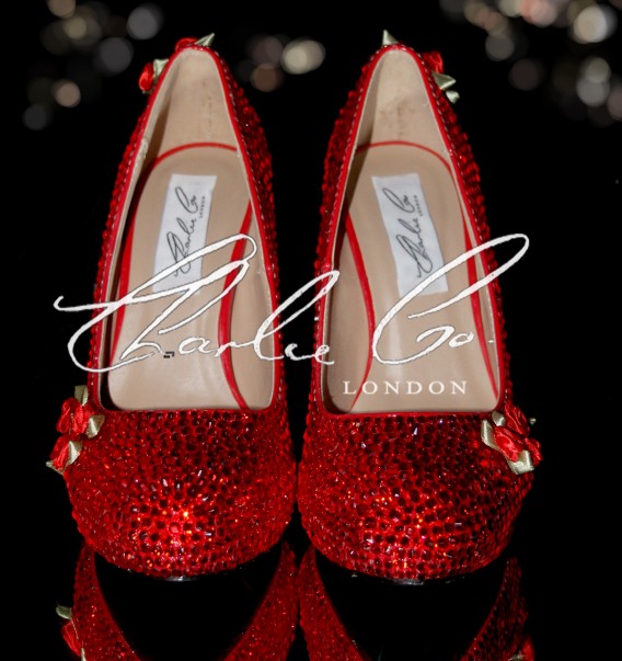 5 Scarlet Rose  Crystal Stilettos