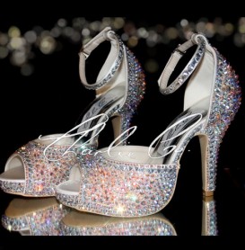 4  Signature Glass  Swarovski Heels