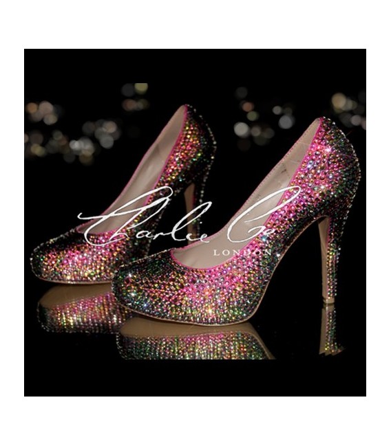 5 Glass Crystal Vitrail Light Heels