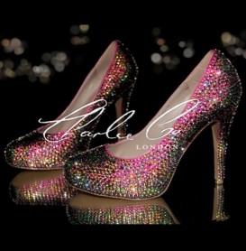 5 Glass Crystal Vitrail Light Heels