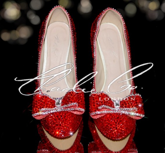 4.5 2018Ruby Red Crystal Heels