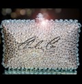 Swarovski Crystal Vintage Champagne Trim Clutch