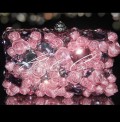 Pink Rose Crystal Clutch Bag