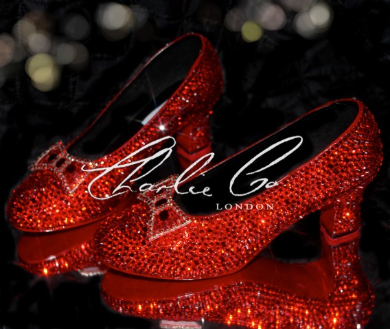 Crystal Costume Replica Ruby Court Slippers