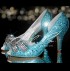 3.5 Tiffany Blue Diamond Bow Crystal Cut Away Heels