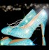 3  4 or 5 Aquamarine AB Crystal Heels