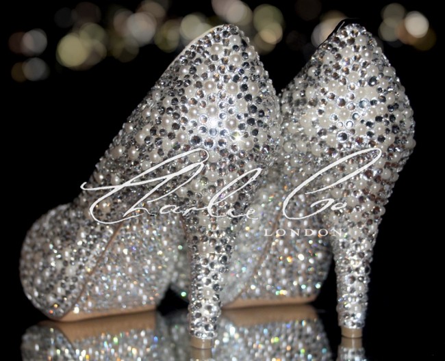 diamond clear heels
