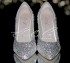 3  4 or 5 Clear Crystal Pointed Toe Heels