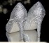 3  4 or 5 Clear Crystal Pointed Toe Heels