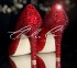 3  4 or 5 Red Crystal Pointed Toe Heels