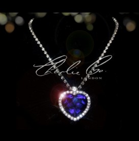 TitanicsHeart Of The Ocean Swarovski Sapphire Necklace