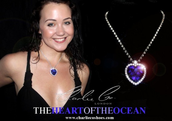 TitanicsHeart Of The Ocean Swarovski Sapphire Necklace