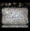 Diamond Rock Crystal Clutch Bag