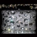 Clear Diamond Frost Crystal Clutch Bag  Non Cased Crystal Version