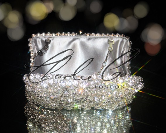 Diamond Rock Crystal Clutch Bag