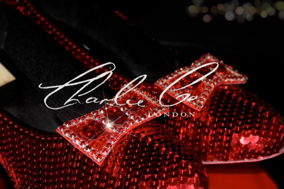 Wearable Costume Sequin Ruby Red Slippers